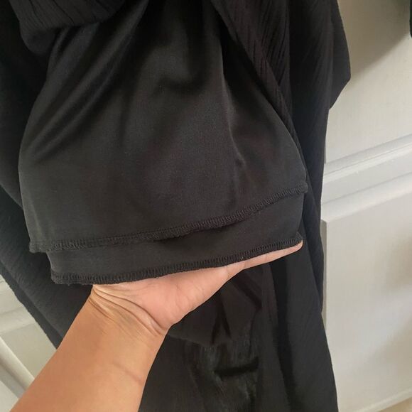 Xirena Arly Woven off shoulder black rayon dress - Picture 10 of 10